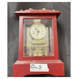 Cherry look Mantle Clock