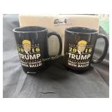 2 NIB Trump Coffee Cups