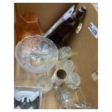 Misc. box lot of assorted glassware