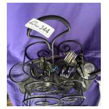 Vintage Black, multi compartment Utensil Caddy