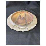 Japanese Pottery plate with wall hanger attached