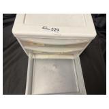 3 drawer storage box WITH CONTENTS