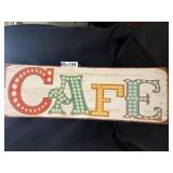 Vintage Aluminum Sign, See Photos for Details