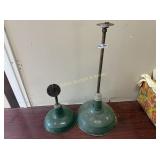 2- Vintage Industrial pendant lights