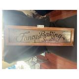 Vintage Framed Wood Sign, See Photos for Details