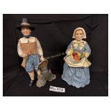 Pilgram Couple, appear handmade