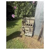 Stack of Concrete Cinder Blocks