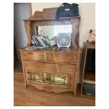 Keepsake Honey Oak Hutch 66'tall