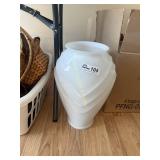 Large white decorative vase