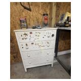 White Dresser with contents