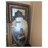 lot of 2 mirrors 1 rectangular one 'arrow head'