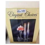 Elegant choices Glass Candle sticks