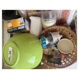Misc. lot containing chopper, bowl, cutting board