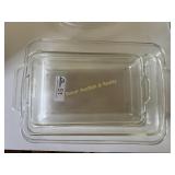 3 glass vintage pyrex casserole