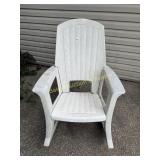 White plastic Rocking Chair