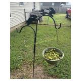 Shepherd hook with Hens & Chicks