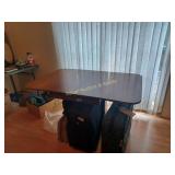 Wooden drop leaf dining table