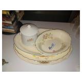 Vintage plates, bowl and  sugar jar?