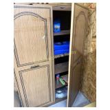 Metal Storage Cabinet with Contents