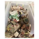 Tote with Antique Glassware, Canning Jars