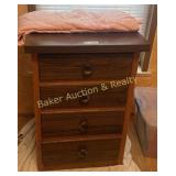 Wooden 4 drawer child's dresser