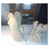 Lot of 2 resin Angels