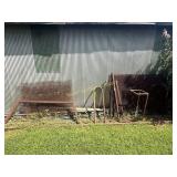 Scrap on side of older barn