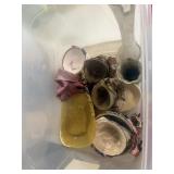 Tote with Antique/ Estate Glassware