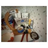 Misc. lot, wax paper, banana holder, napkins,