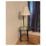 Mainstays Glass End Table Floor Lamp
