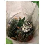 Large "shopping bag"  of Assorted Christmas trees