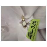 Vintage gold tone ladies watch stretchable band