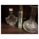 3 jars, Dr. W. B. Cadwell Monicello, IL; maple jar