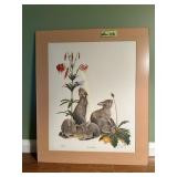 Unframed Ray Harm "Young Cottontails"