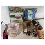 Contents left of Bench - Estate Glassware