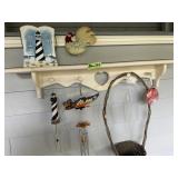 White Shelf with Contents