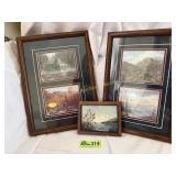 3 pieces of landscape wall art