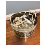 Colorful tin with additional lights for Dept 56
