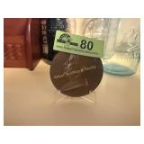 JFK US Mint round paperweight