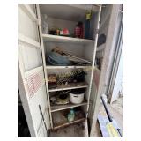 Metal Cabinet and contents
