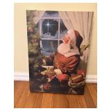 Large Santa Canvas wall hanging