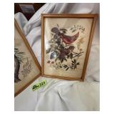 2 bird and foliage identifying prints