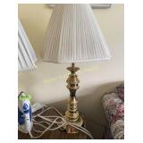 2 brass lamps