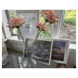 Frame, Jar with flowers, Art