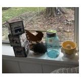 Ball Jar, Blocks, Rooster