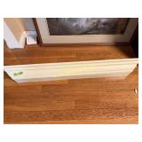 White Floating Wall shelf with Plate display
