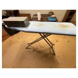 2- Metal Slide storage boes, ironing board