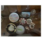 3 plates, Garfield cups, figurine