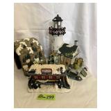 "Home Towne Diner" winter decor