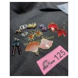 Lot of 9 pair costume jewelry